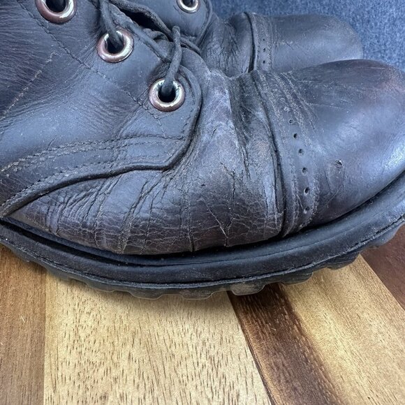 Vintage 1950s Chippewa Leather Side Zip Boots Brown Men\'s Sz 10.5 Black Label main image 9